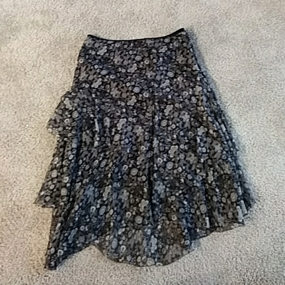 Print slik skirt